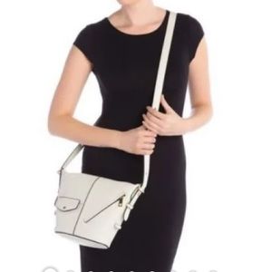 MARC JACOBS WHITE LEATHER CROSSBODY BAG